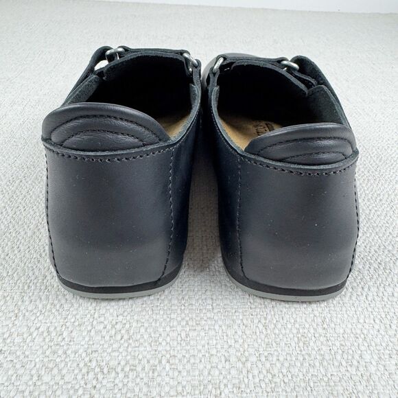 Birkenstock Linz Professional Clog Size 42 Super Grip Leather Black Occupational - Picture 5 of 13